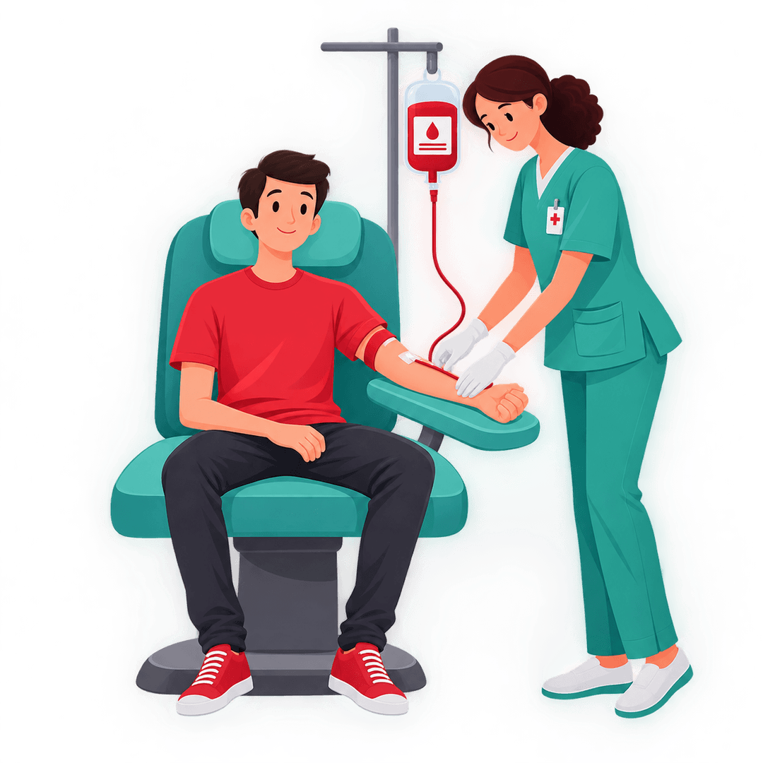 Safe blood donation process